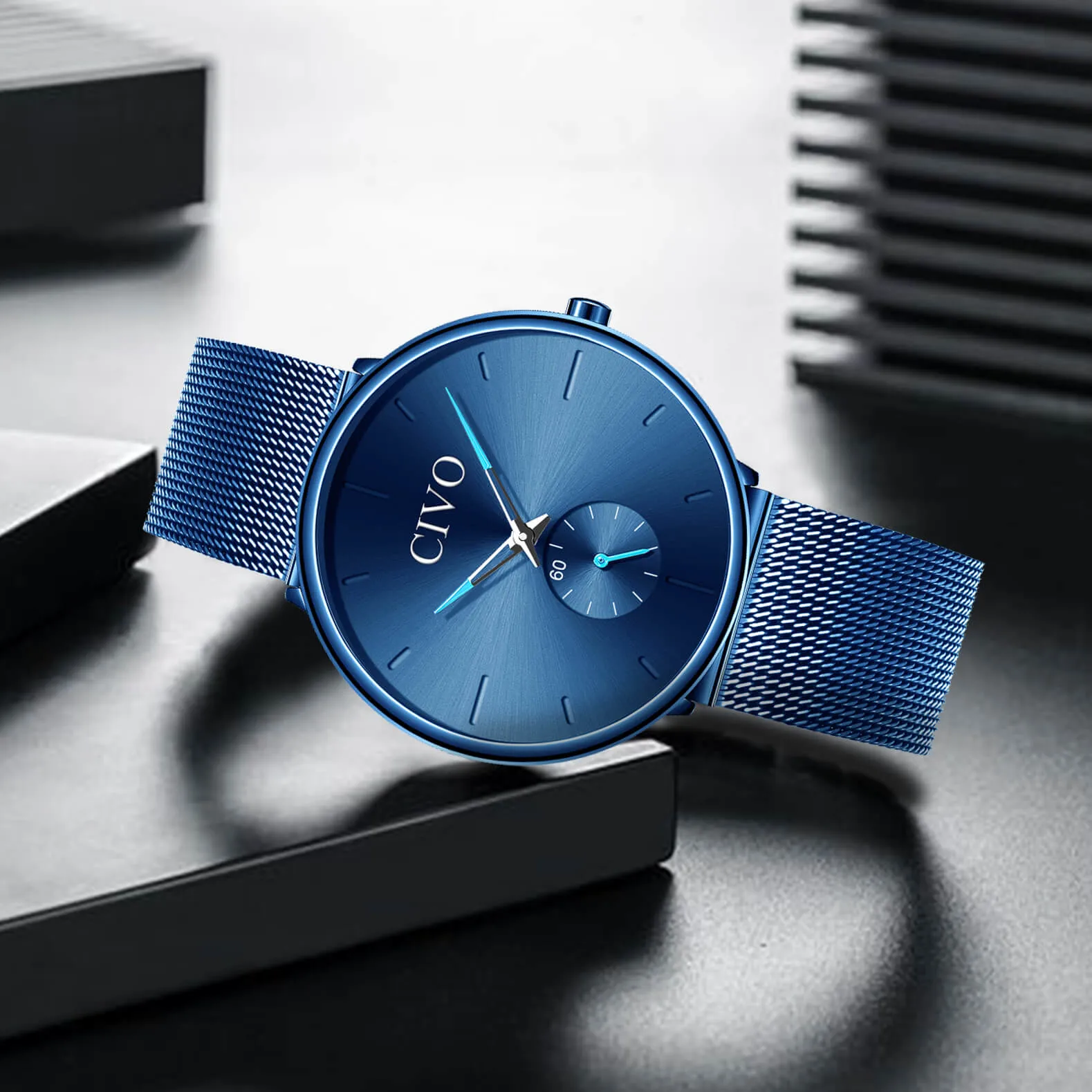 0124C | Quartz Men Watch | Mesh Band