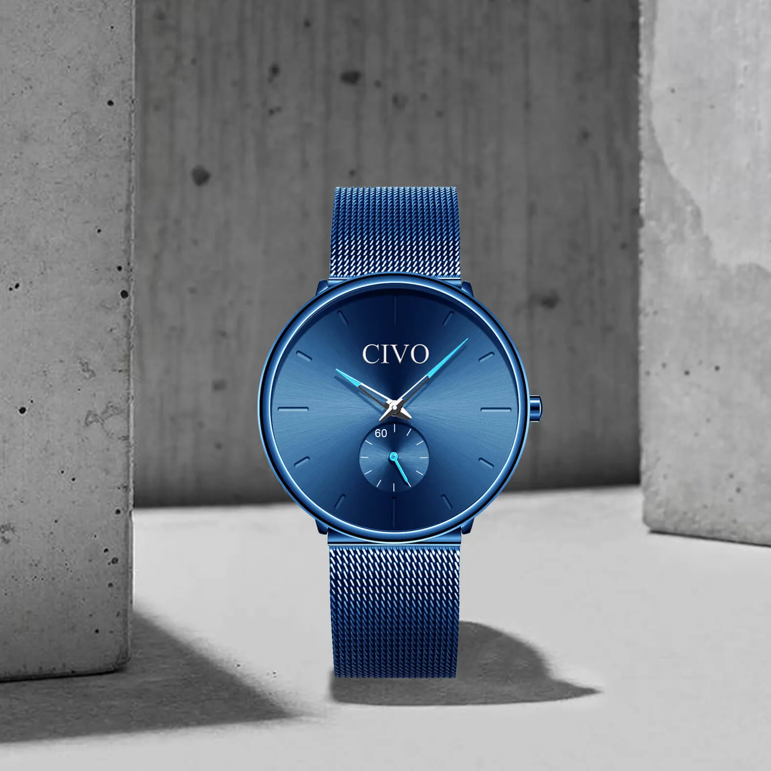 0124C | Quartz Men Watch | Mesh Band