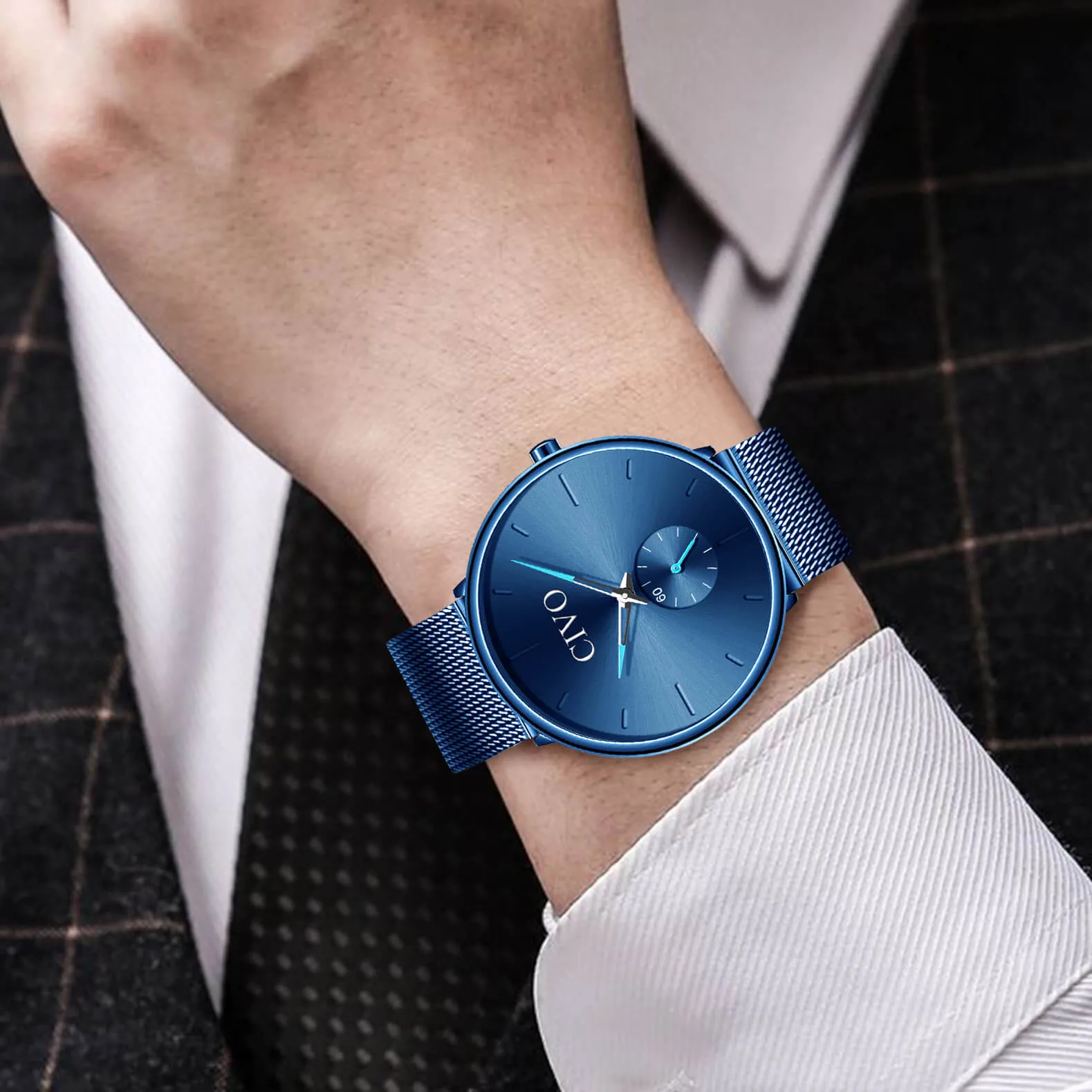 0124C | Quartz Men Watch | Mesh Band