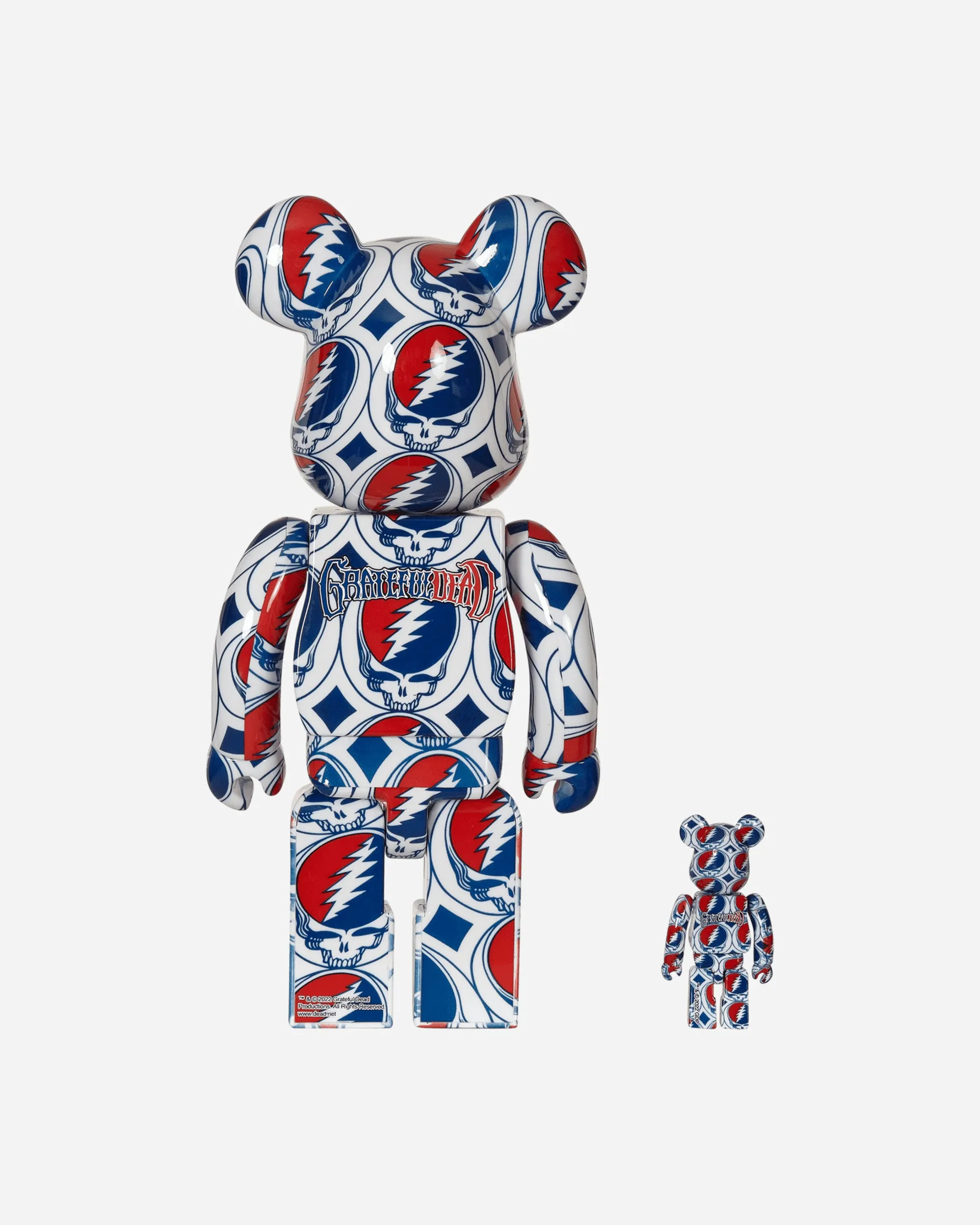 100% 400% Grateful Dead - Steal Your Face Be@rbrick Multicolor