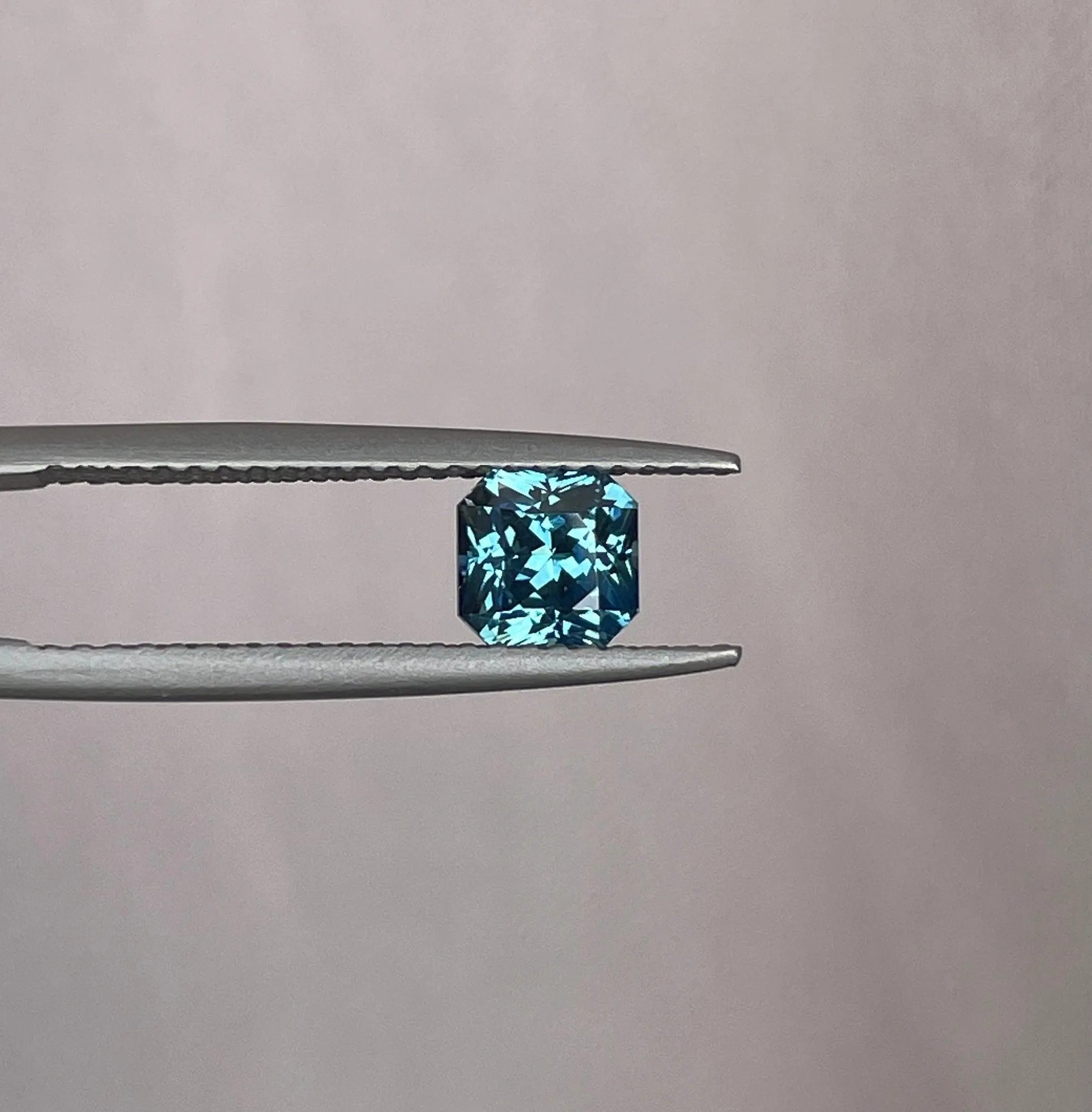 1.14 crt Teal Sapphire| One of a kind, Blue green radiant Sapphire for a diamond Cluster ring, white gold ring Bridal ring Anniversary gift