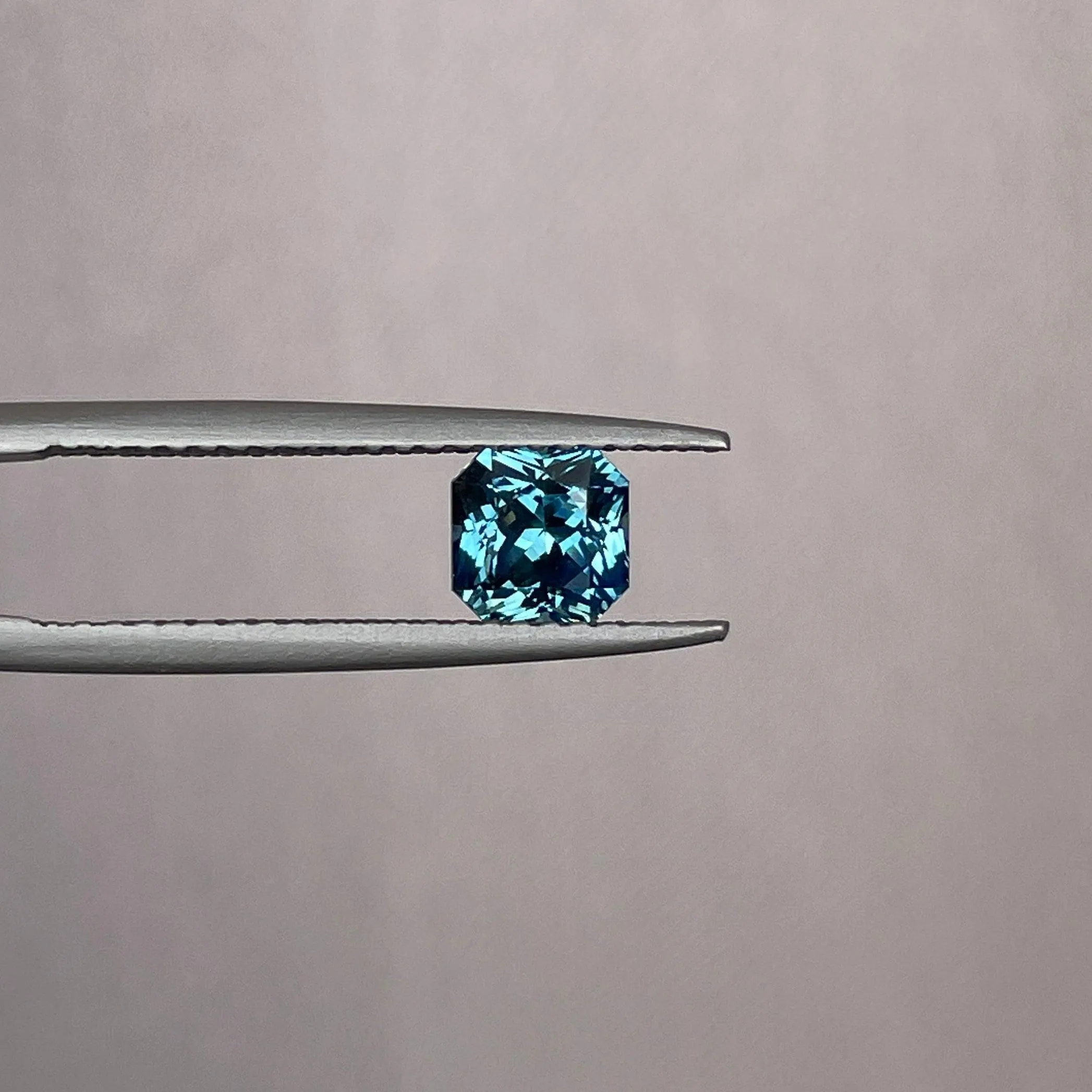 1.14 crt Teal Sapphire| One of a kind, Blue green radiant Sapphire for a diamond Cluster ring, white gold ring Bridal ring Anniversary gift