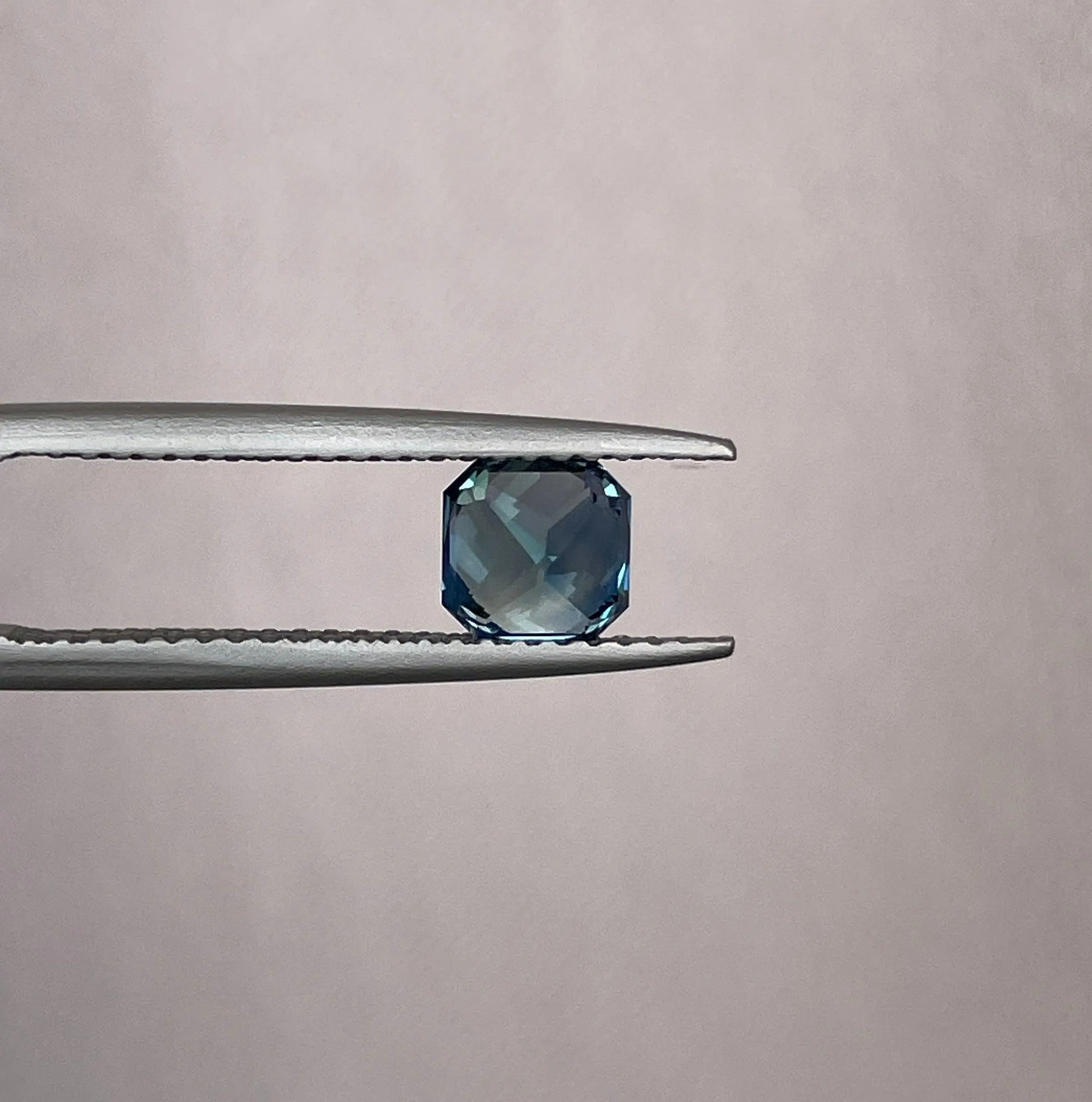 1.14 crt Teal Sapphire| One of a kind, Blue green radiant Sapphire for a diamond Cluster ring, white gold ring Bridal ring Anniversary gift