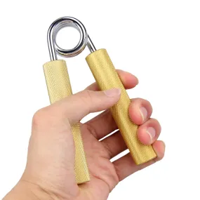 150lbs Adjustable Hand Grippers Stronger Man Dynamometer Wrist Muscle Strength Handle Heavy Grips Exerciser Training Silver/Gold