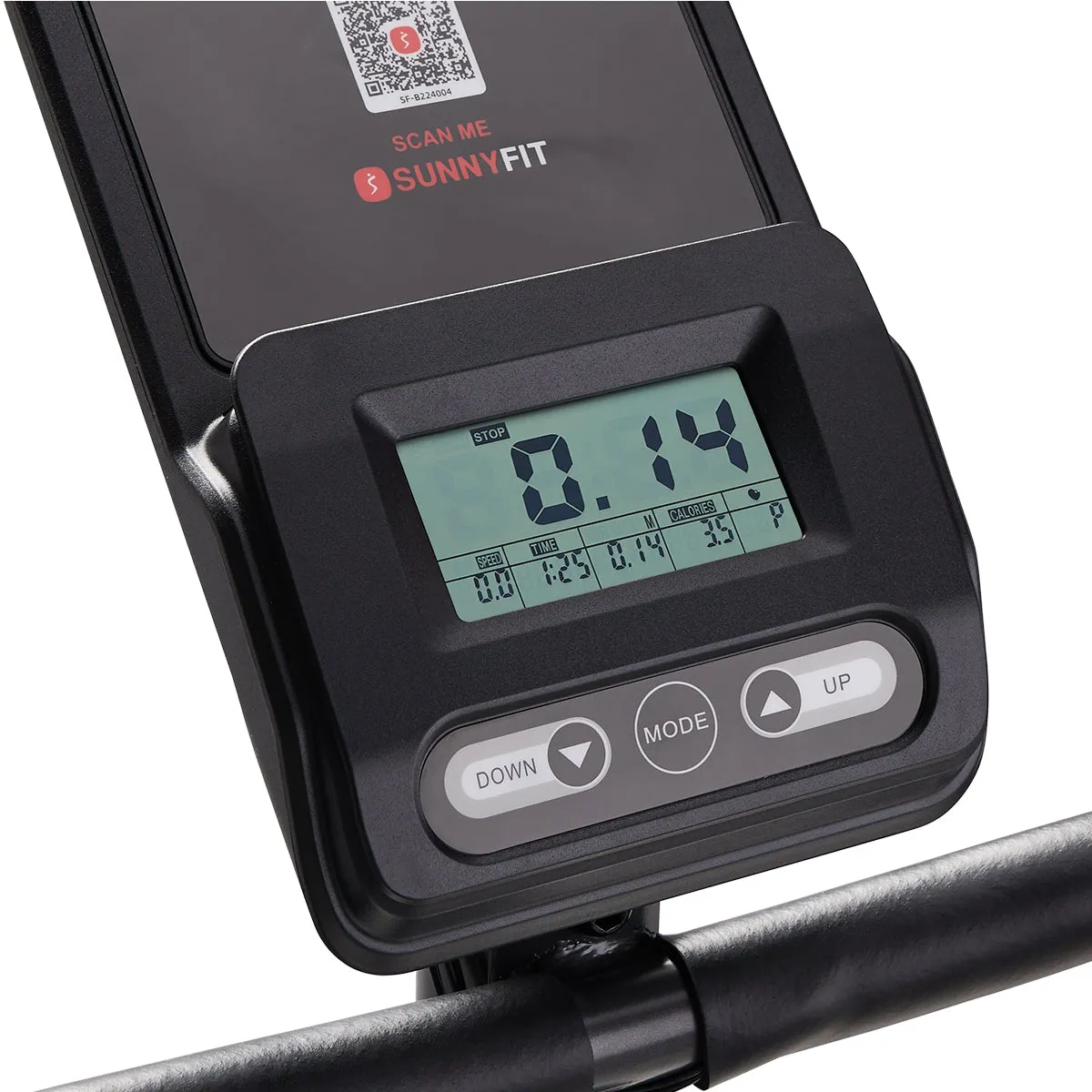 16-Level Magnetic Resistance Upright Bike with Workout Bands