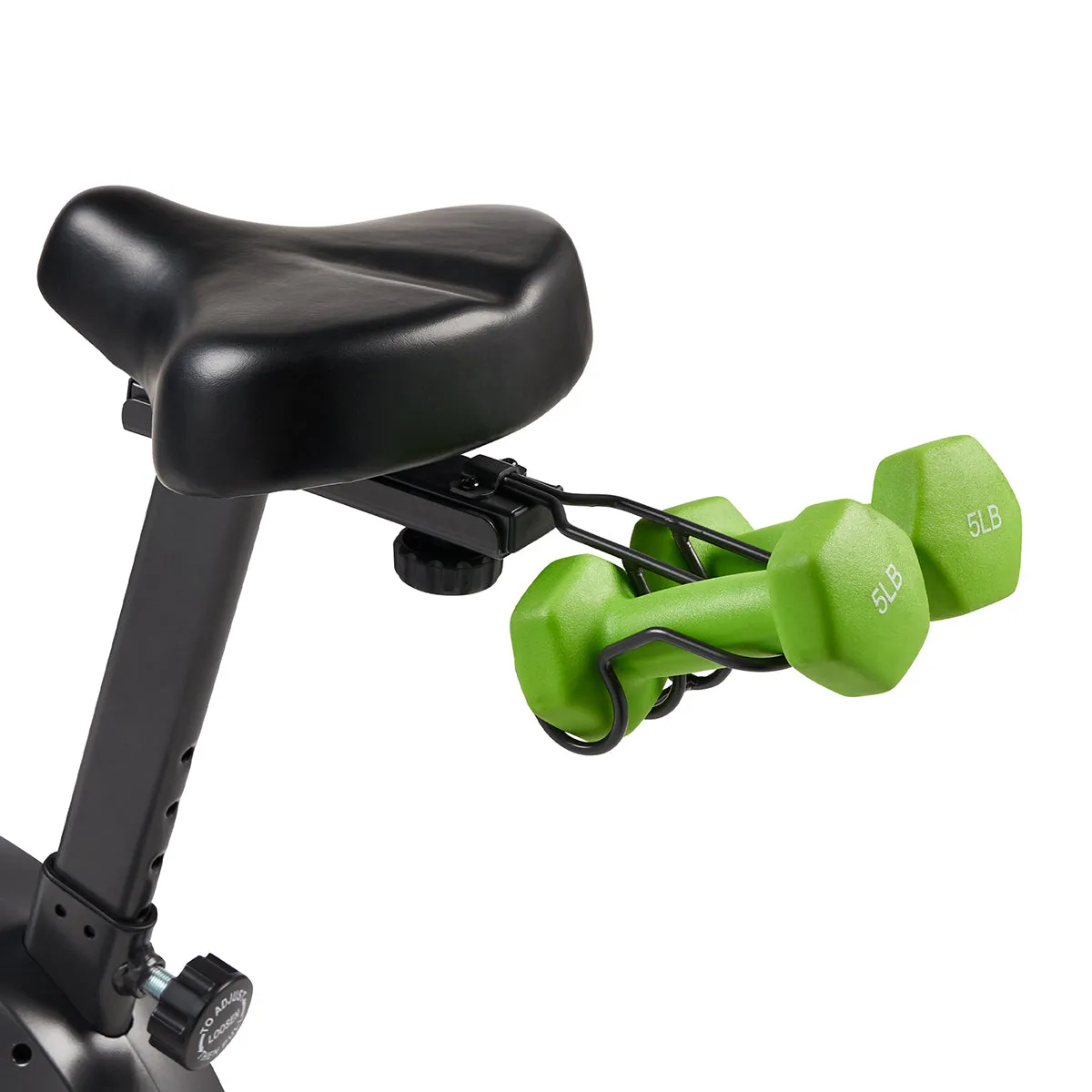 16-Level Magnetic Resistance Upright Bike with Workout Bands