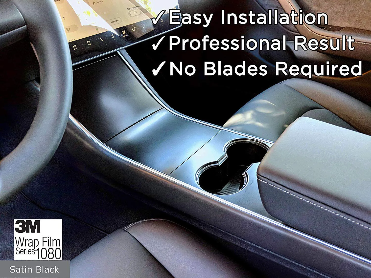 2017-2020 Tesla Model 3 & Y Center Console Wrap