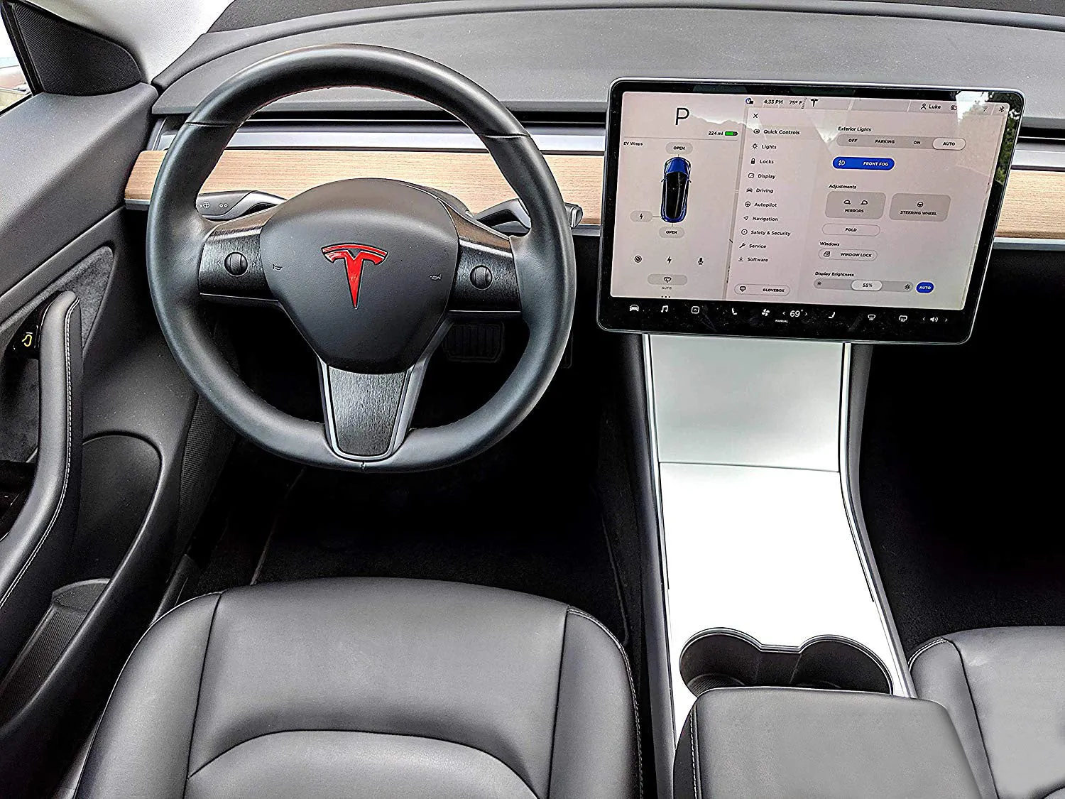 2017-2020 Tesla Model 3 & Y Center Console Wrap