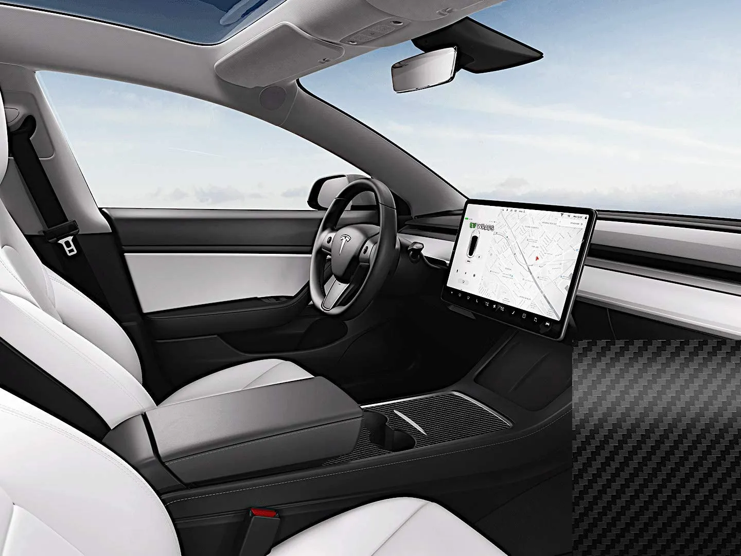 2021-2022 Tesla Model 3 & Y Center Console Wrap
