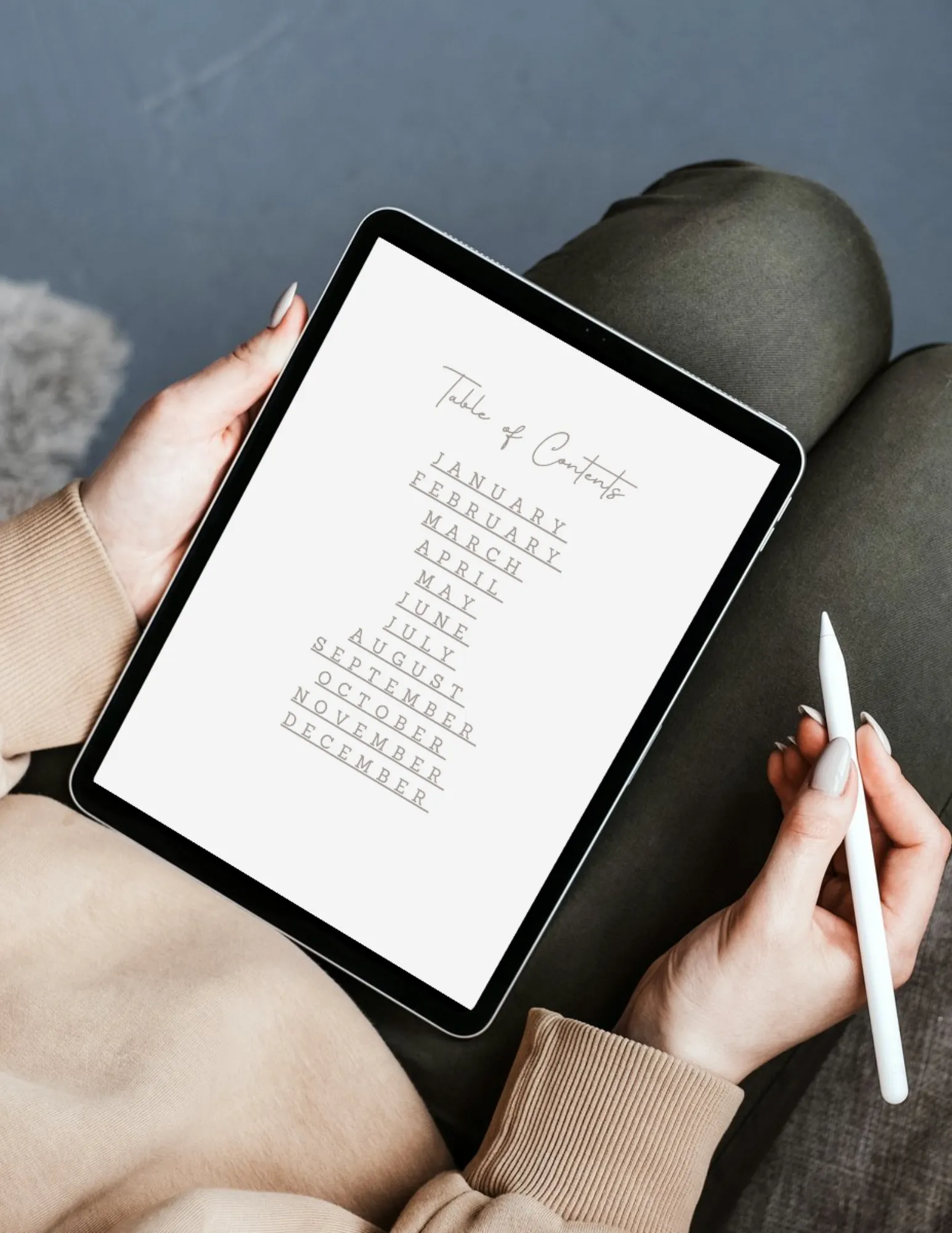 2024 Minimalist Digital Monthly Planner | Focus & Thrive with Simplicity