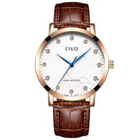 2047C | Quartz Men Watch | Leather Band