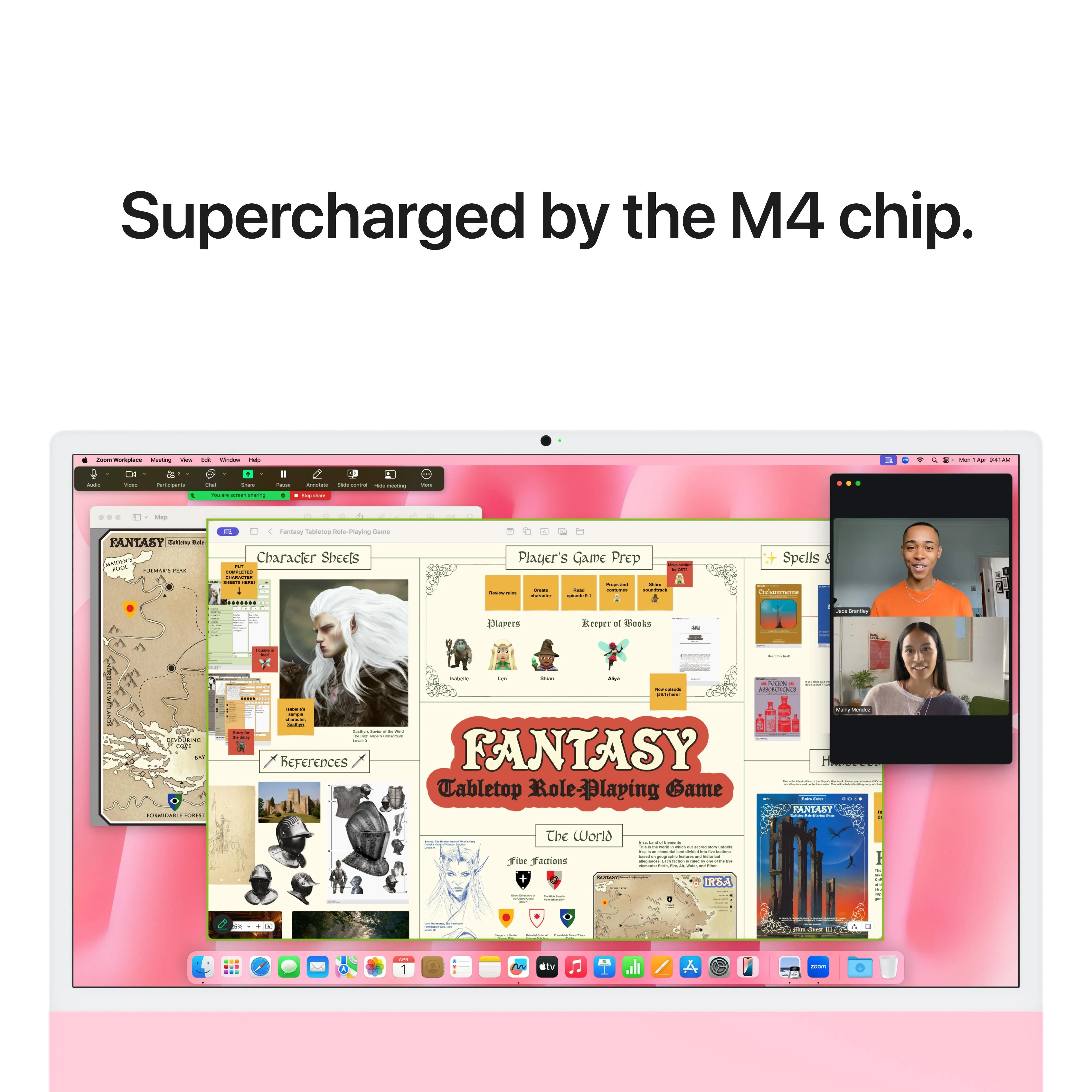 24-inch iMac with Retina 4.5K display: Apple M4 chip with 10-core CPU and 10-core GPU, 512GB SSD - Pink
