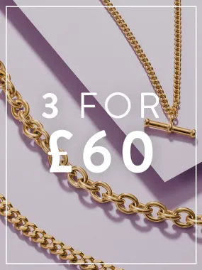 3 FOR £60 ON STAINLESS STEEL