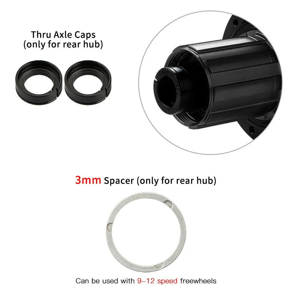 32 Hole Bicycle Hub Aluminum Alloy MTB Mountain Bike Front & Rear Disc Brake Hubs
