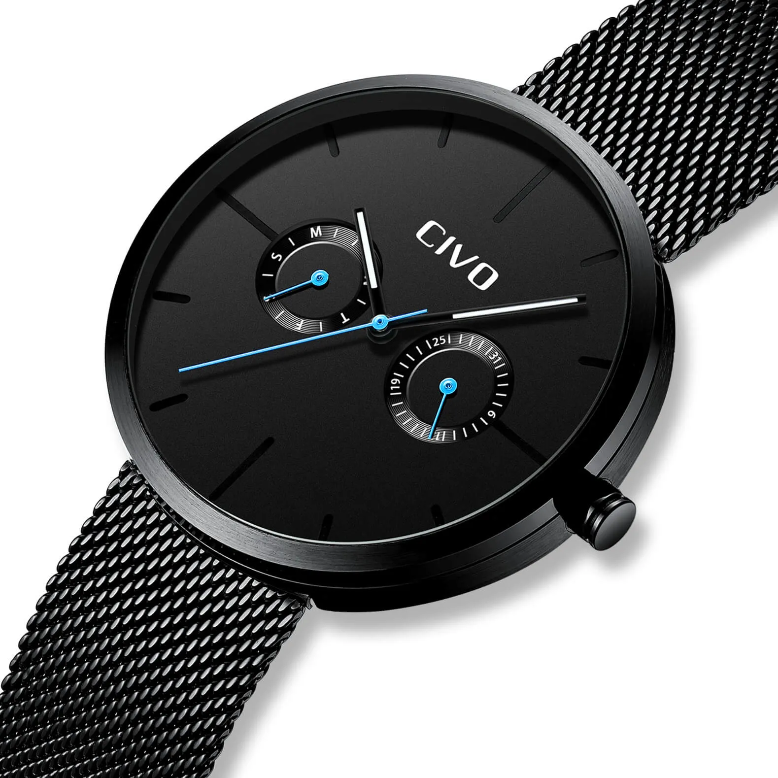 8039C | Quartz Men Watch | Mesh Band