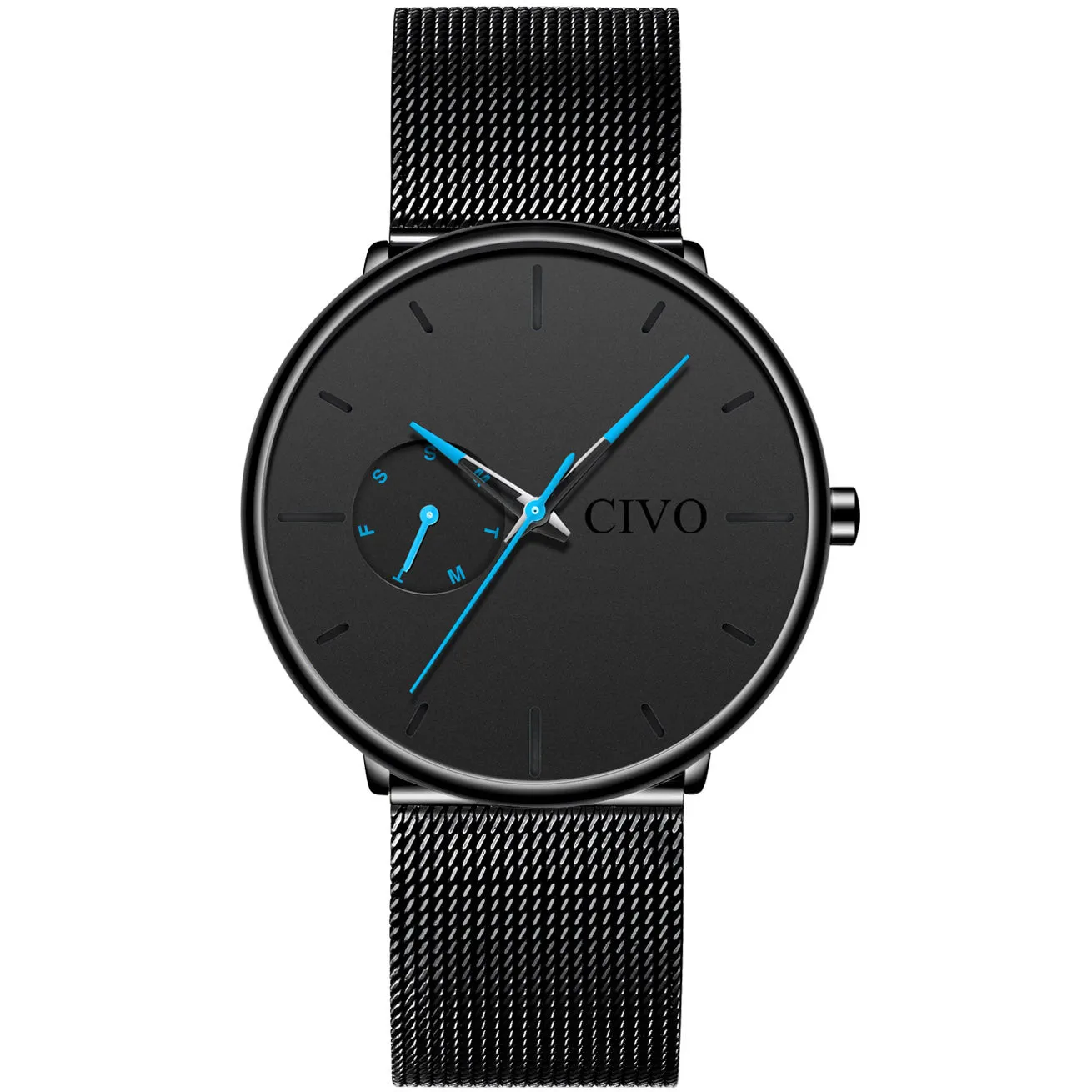 8052C | Quartz Men Watch | Leather Band