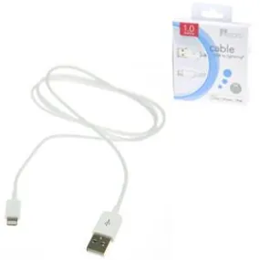 Aerpro APL105 1-metre Lightning-to-Type A USB Cable (White) [MFi Certified]