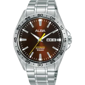 Alba Mechanical Sports Automatic Brown Dial Mens Watch AL4307X