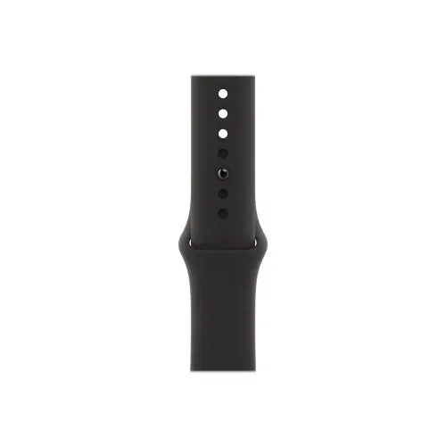 Apple Watch Series 6 GPS   Cellular - 44mm Graphite Stainless Steel Case with Black Sport Band - Very Good