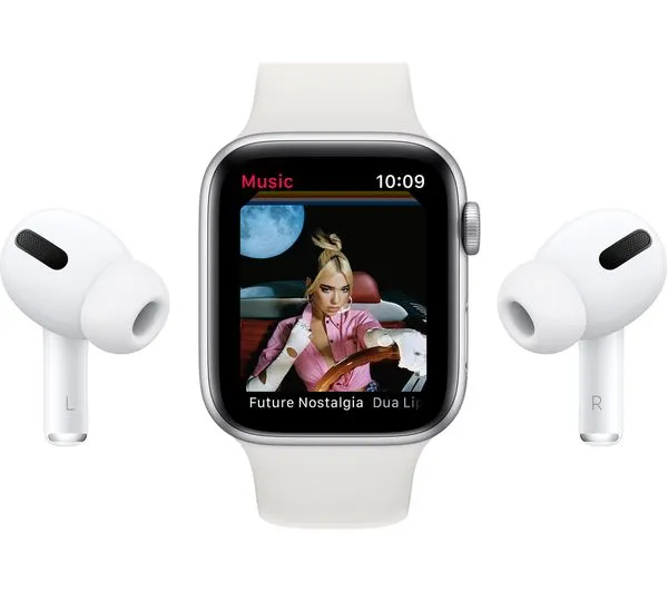 Apple Watch Series 6 GPS   Cellular - 44mm Graphite Stainless Steel Case with Black Sport Band - Very Good