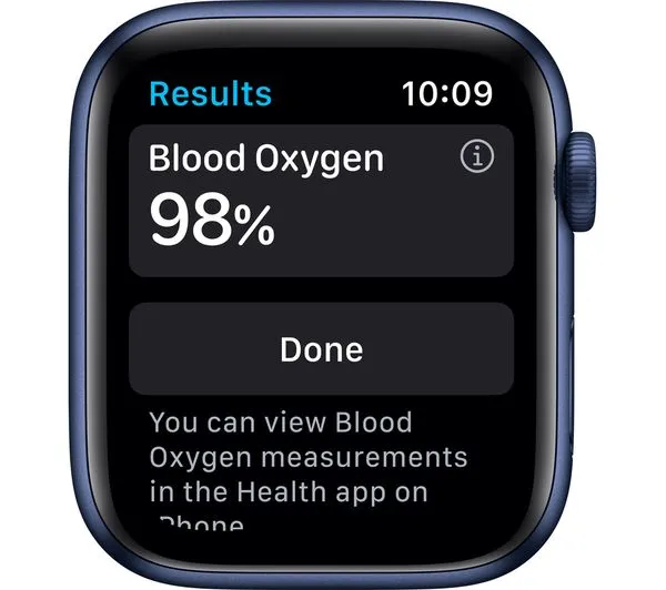 APPLE Watch Series 6 GPS   Cellular - Blue Aluminium with Deep Navy Sports Band, 40mm - Acceptable