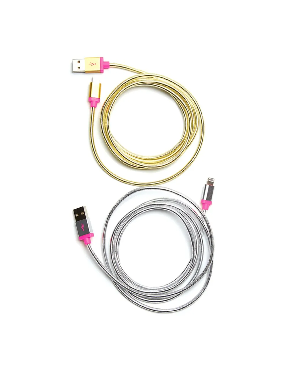 Back Me Up! iPhone Charging Cord - Metallic Gold