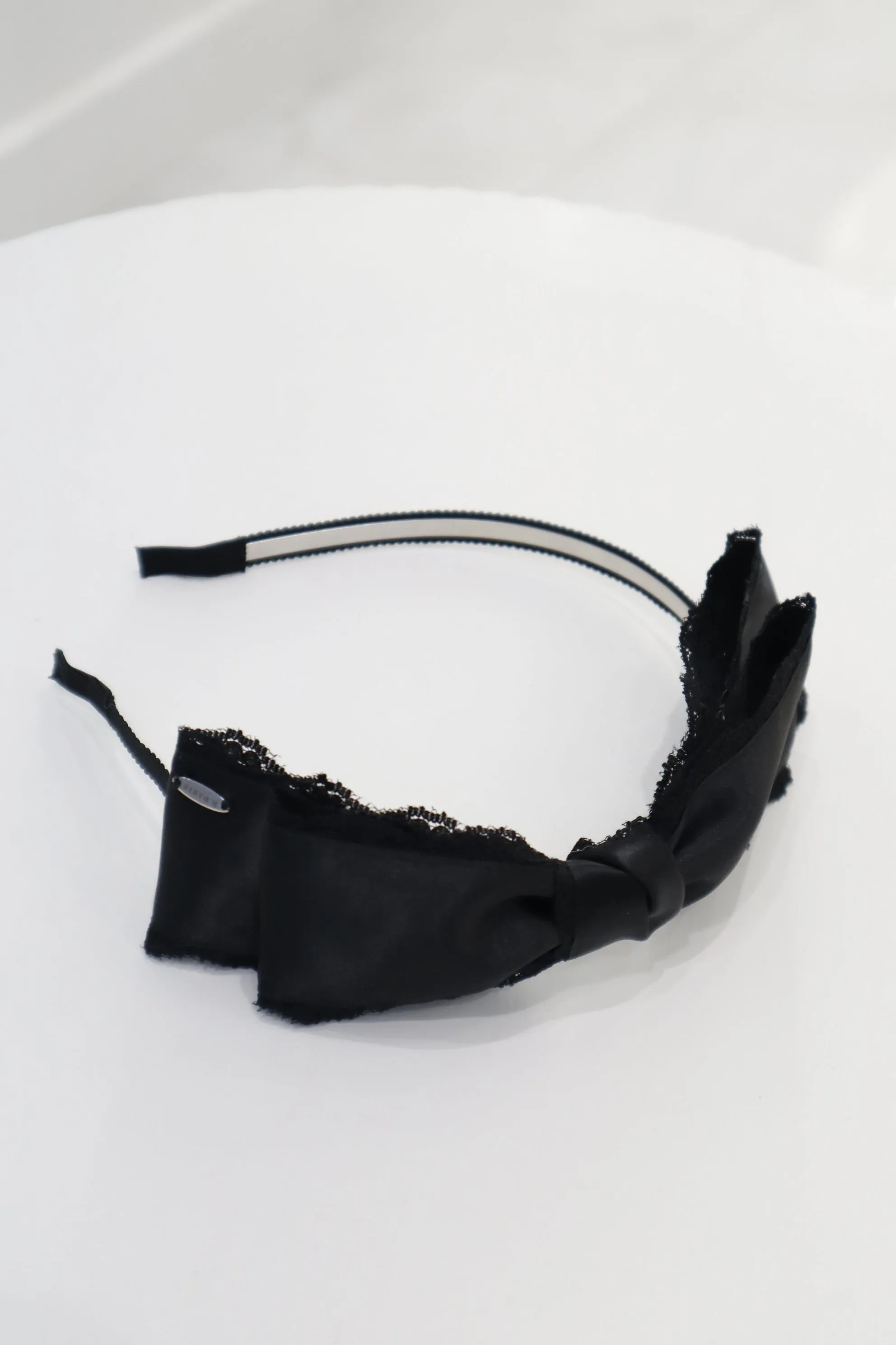 B.DARIN'S Made Black Bow Ribbon Hair Bands (2Styles)