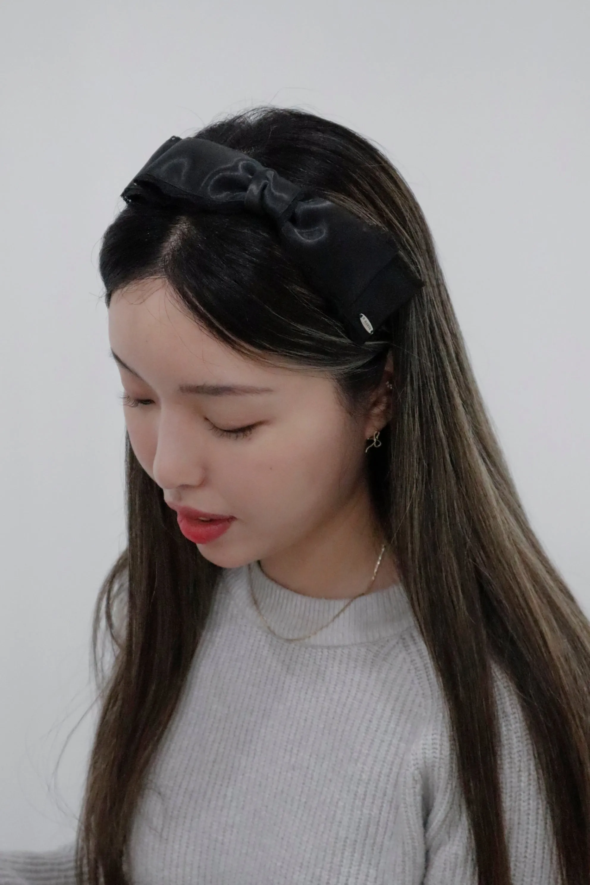 B.DARIN'S Made Black Bow Ribbon Hair Bands (2Styles)