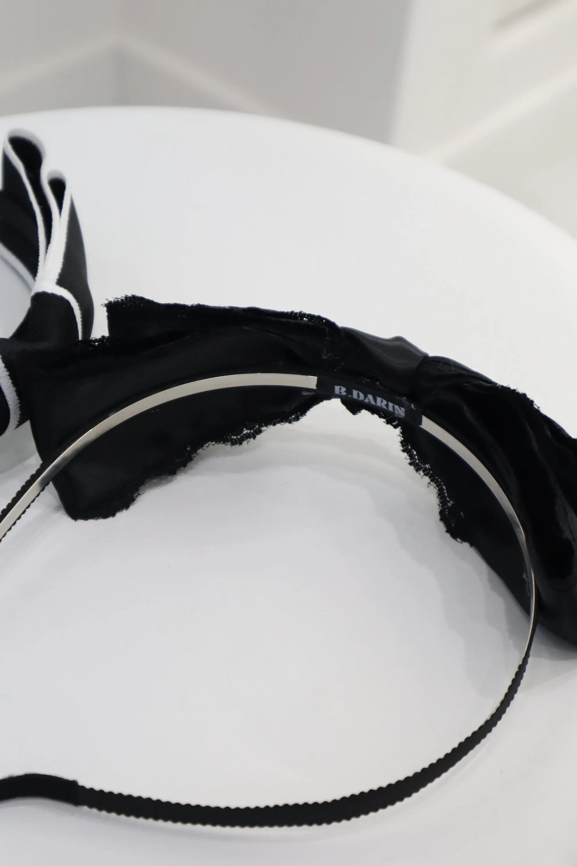 B.DARIN'S Made Black Bow Ribbon Hair Bands (2Styles)
