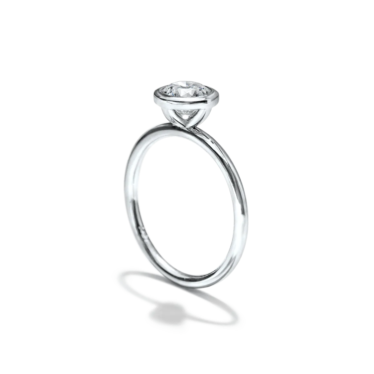 Bezel Set Engagement Ring