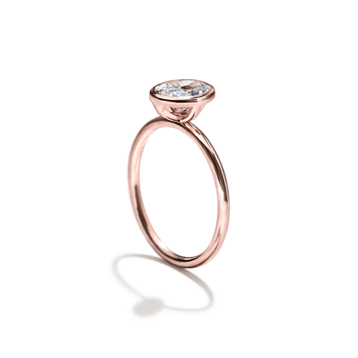 Bezel Set Engagement Ring
