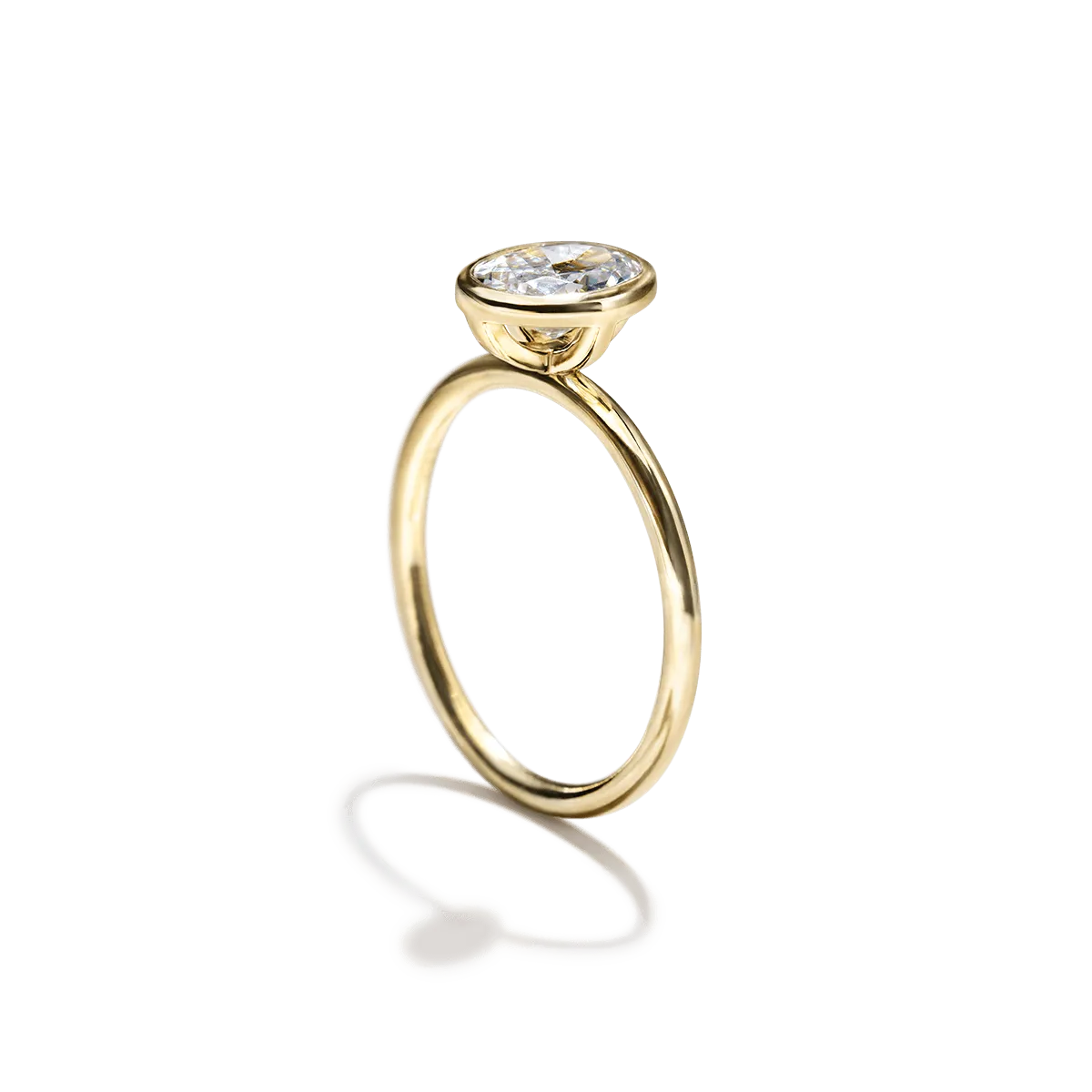 Bezel Set Engagement Ring