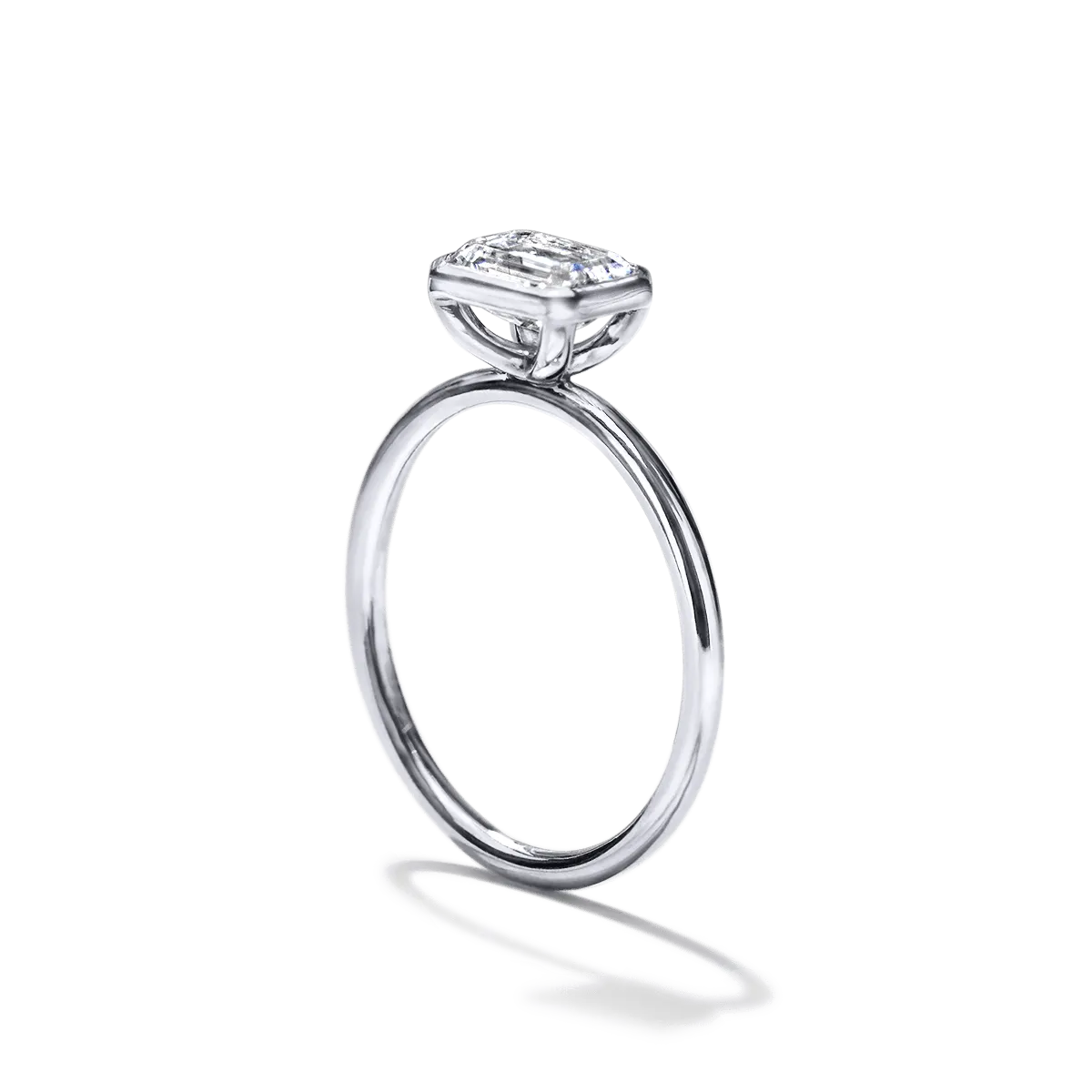 Bezel Set Engagement Ring