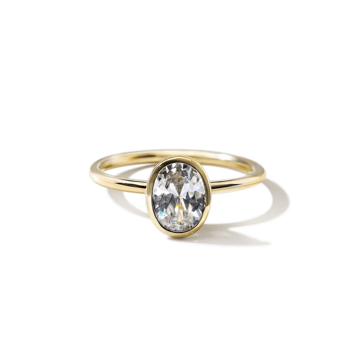 Bezel Set Engagement Ring