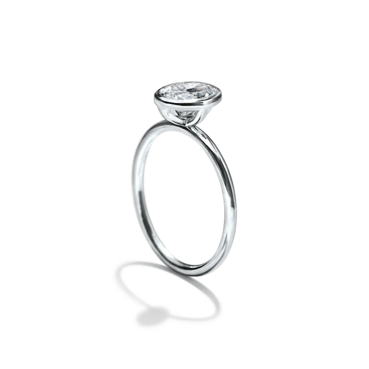 Bezel Set Engagement Ring