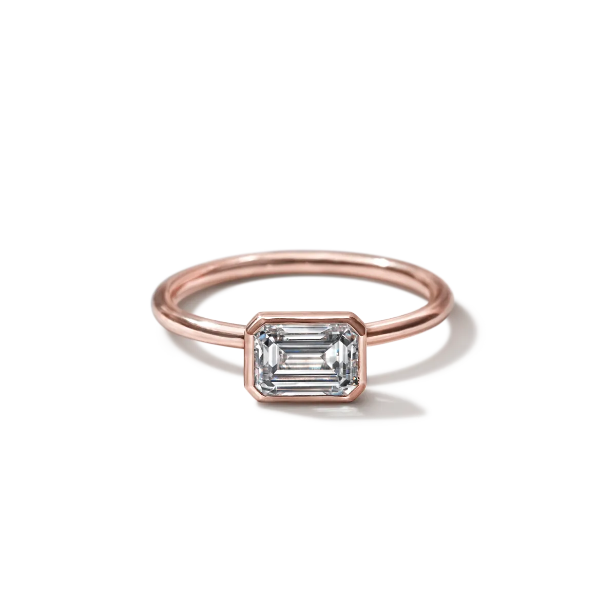 Bezel Set Engagement Ring