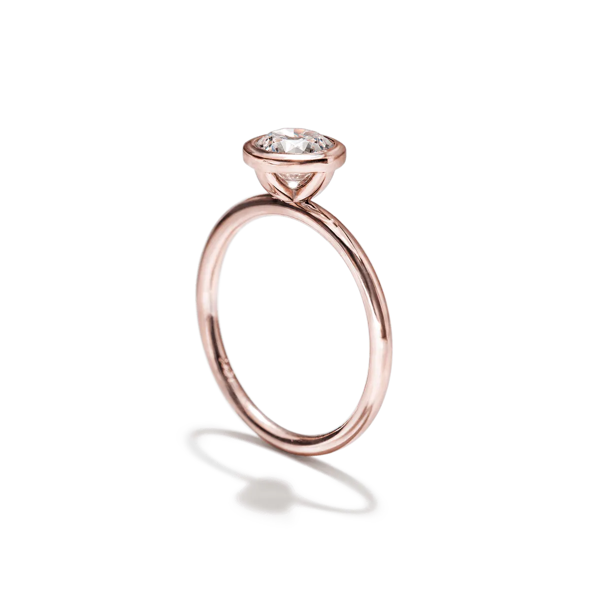 Bezel Set Engagement Ring