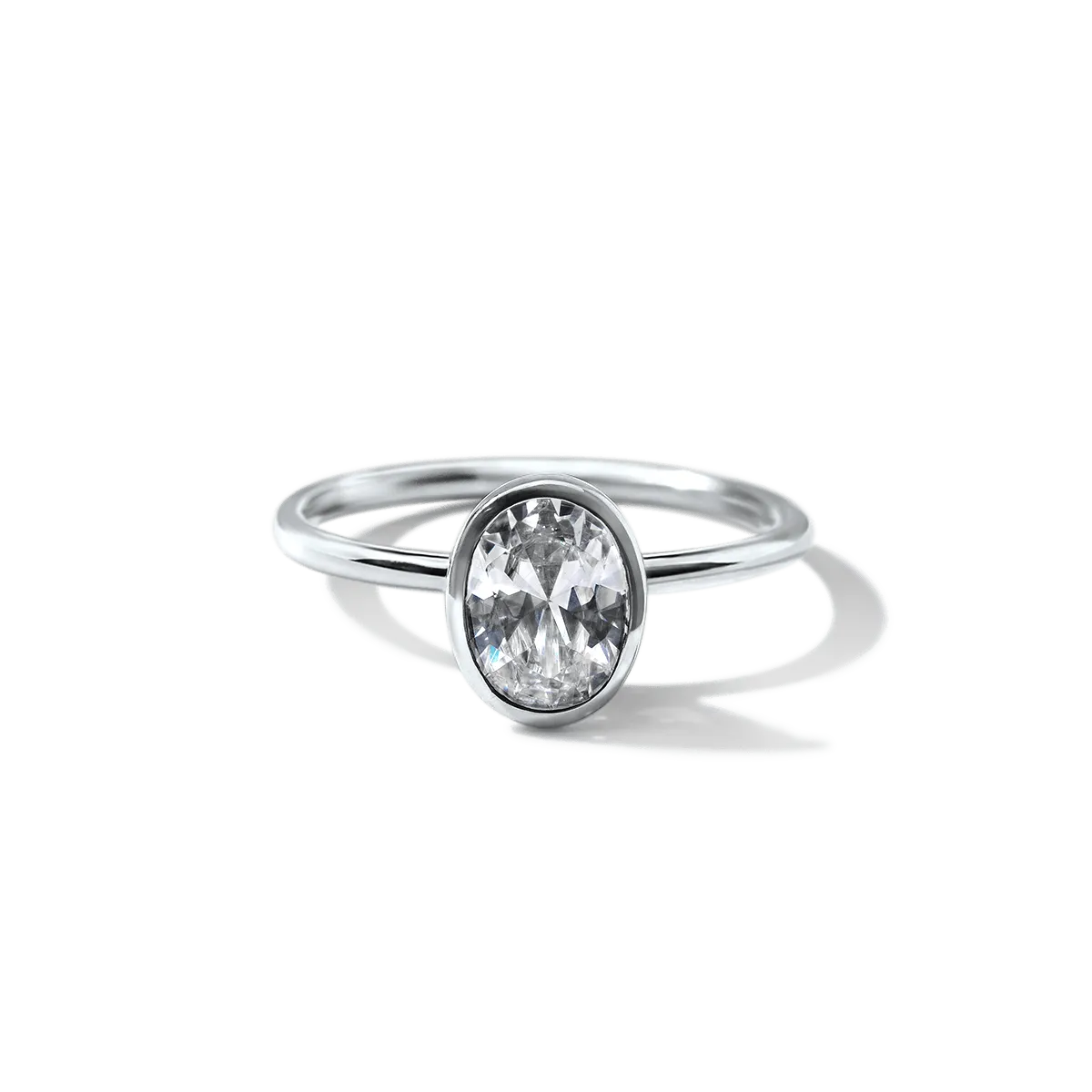 Bezel Set Engagement Ring