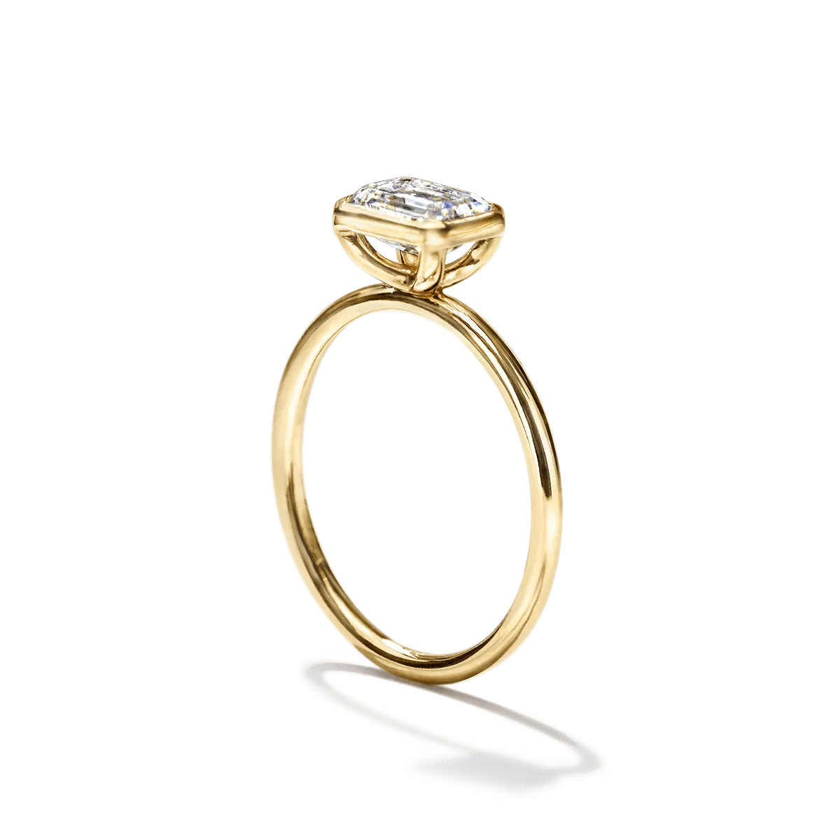 Bezel Set Engagement Ring