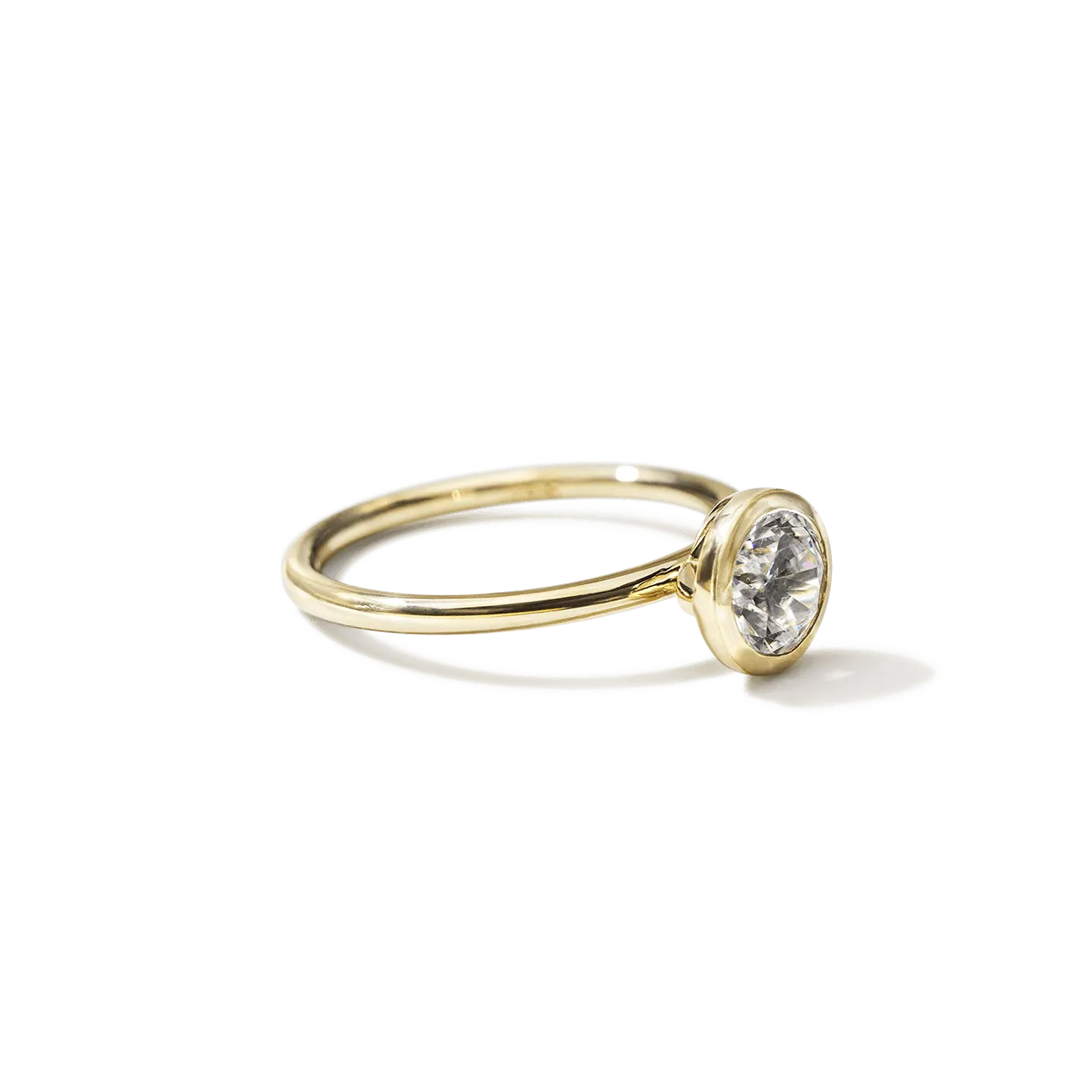 Bezel Set Engagement Ring