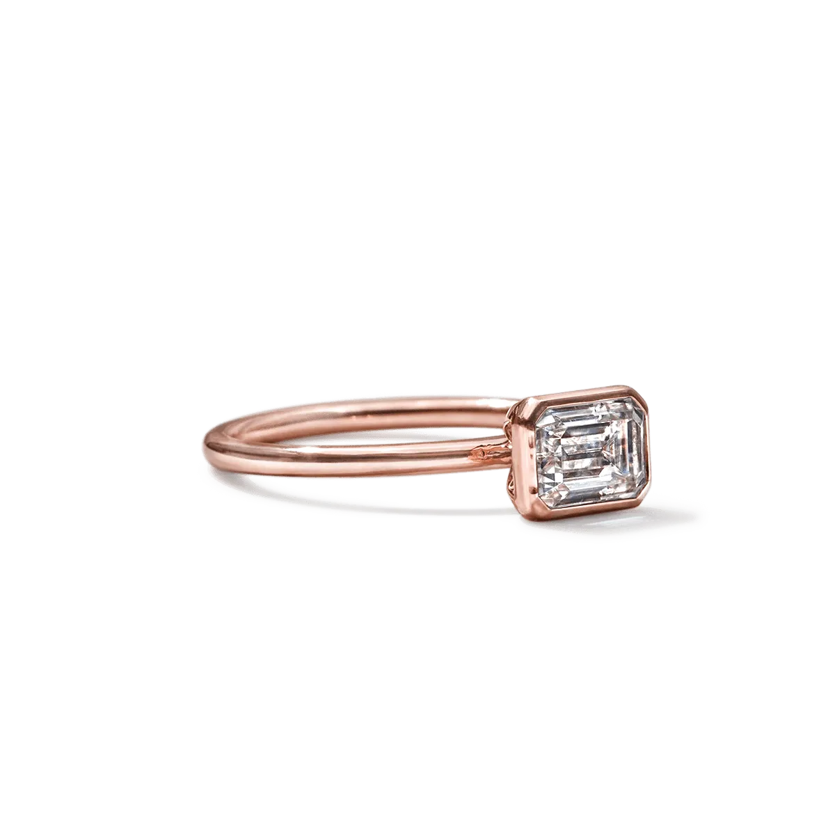 Bezel Set Engagement Ring