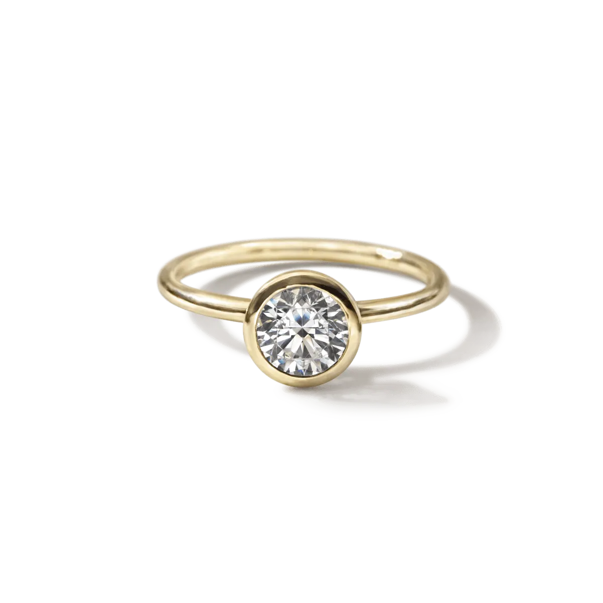 Bezel Set Engagement Ring