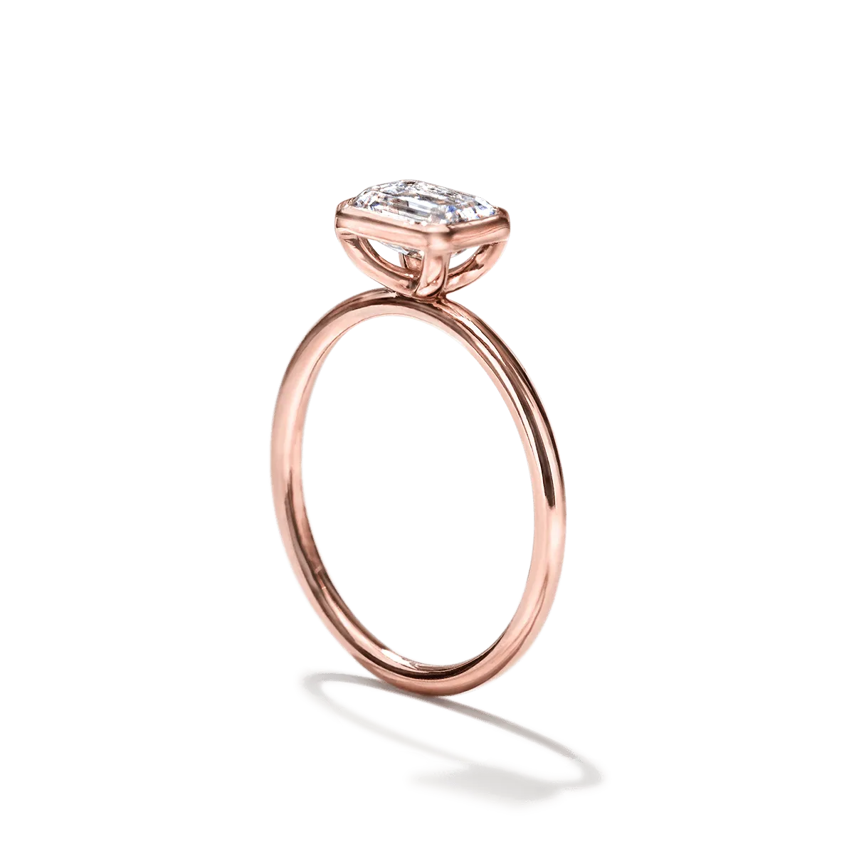 Bezel Set Engagement Ring