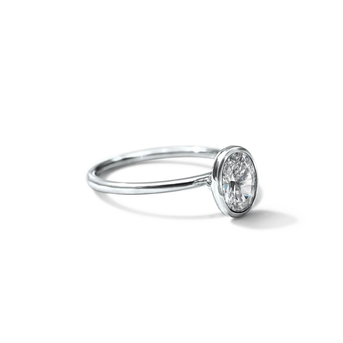 Bezel Set Engagement Ring