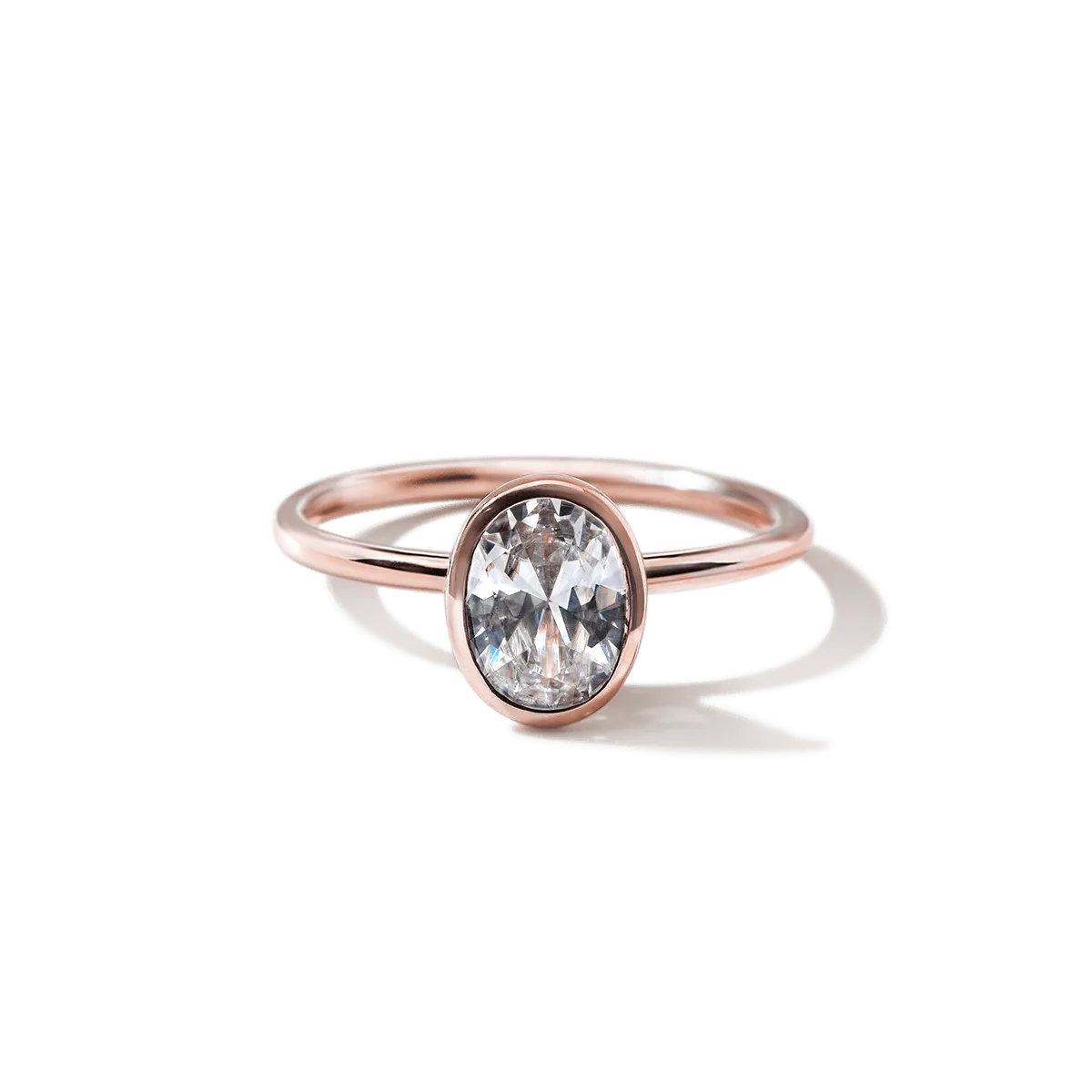 Bezel Set Engagement Ring