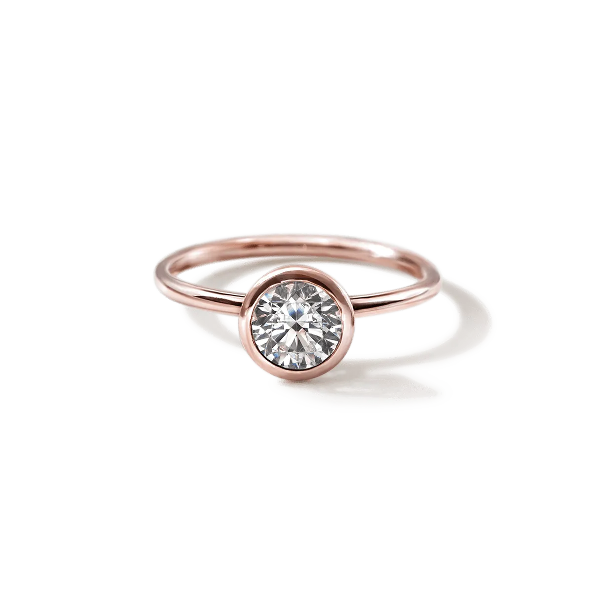 Bezel Set Engagement Ring
