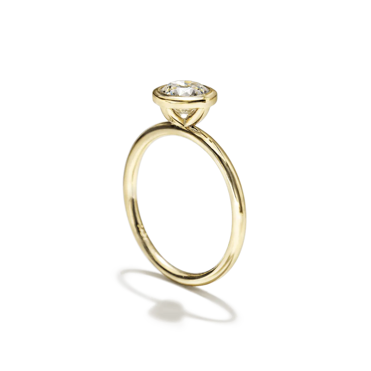 Bezel Set Engagement Ring