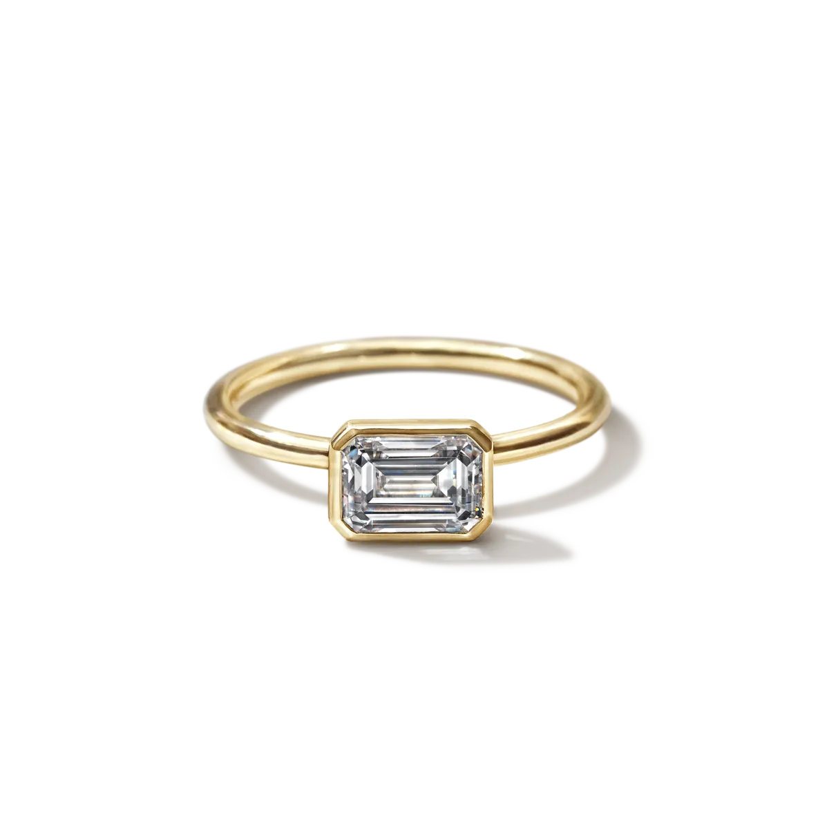 Bezel Set Engagement Ring