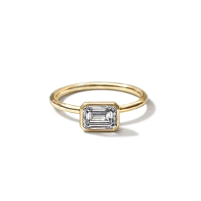 Bezel Set Engagement Ring