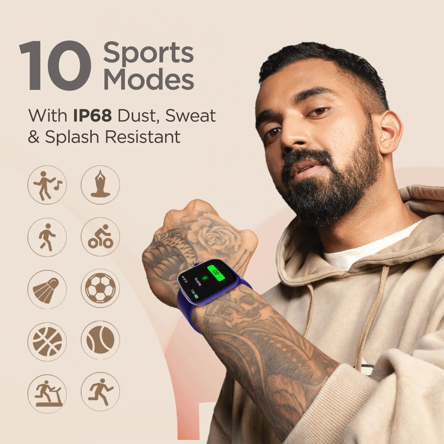 boAt Wave Style | Premium Smartwatch with  7 Days Battery Life, IP68 Sweat & Water Resistance, 10  Sports Mode